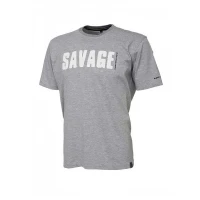 Tricou Savage Gear Simply Savage Light Grey Mar. XL