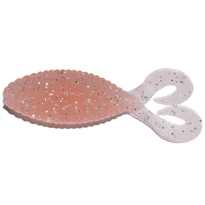 Grub Hide Up Stagger Wide Twintail 2.2", 110 Peach Candy, 5.6cm, 8buc/pac Grub Hide Up Stagger Wide Twintail 2.2", 110 Peach Candy, 5.6cm, 8buc/pac