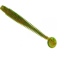 Twister Lunker City Swimming Ribster 4” Grub, 214 Motor Oil, 10cm, 10buc/blister Twister Lunker City Swimming Ribster 4” Grub, 214 Motor Oil, 10cm, 10buc/blister