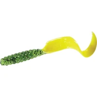 GRUB MISTER TWISTER 10CM LIME BLACK/YELLOW 5BUC/PL