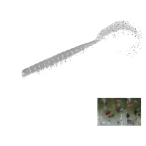 RAZOR GRUB COLMIC 4.5" 11.4cm GREEN SHAD RED FLK