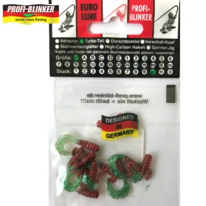 TWISTERE PROFIBLINKER TURBOTAIL 3CM RED-GLITTER 10 BUC