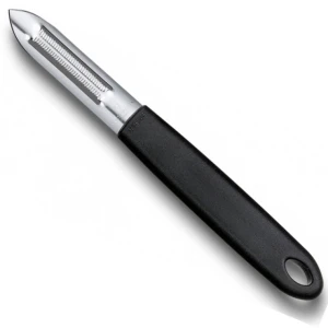 Curatator Rosii Victorinox Tomato Peeler, Lama Dubla Zimtata, Negru Curatator Rosii Victorinox Tomato Peeler, Lama Dubla Zimtata, Negru