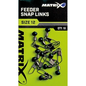 Vartej cu Margea Culisanta si Agrafa Matrix Feeder Bead Snap Links Nr 14 10buc/plic