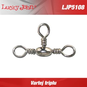 VARTEJ TRIPLU LUCKY JOHN CROSSLINE SWIVEL Nr.10 15kg 10buc/plic