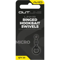 Vartej Avid Outline Micro Ringed Hookbait Swivel, Nr.19, 20buc/pac