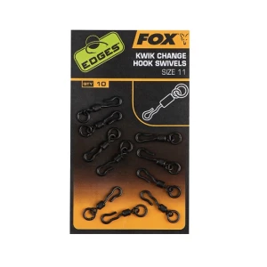 Vartej Rapid cu Anou Fox Kwik Change Mini Hook Swivels, Nr.11, 10buc/pac   Vartej Rapid cu Anou Fox Kwik Change Mini Hook Swivels, Nr.11, 10buc/pac