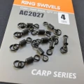 Vartej cu Anou Orange Ring Swivels No.4, 10buc/pac Vartej cu Anou Orange Ring Swivels No.4, 10buc/pac