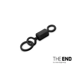 Vârtej pentru crap cu inel Delphin THE END Ring Swivel / 10buc Nr.4 / 28 kg