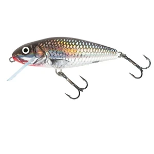 VOBLER SALMO PERCH FLOATING, HOLOGRAPHIC GREY SHINER, 8CM, 12G