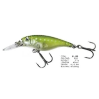 Vobler FL FL122 Floating 40mm 2.7g Depth 0.2-0.8m Colour 02 Vobler FL FL122 Floating 40mm 2.7g Depth 0.2-0.8m Colour 02