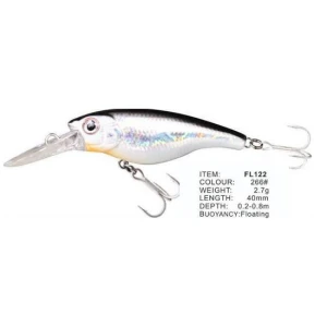 Vobler FL FL122 Floating 40mm 2.7g Depth 0.2-0.8m Colour 266 Vobler FL FL122 Floating 40mm 2.7g Depth 0.2-0.8m Colour 266