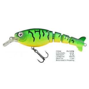 Vobler FL FL137B Floating 78mm 8.8g Depth 1.5m Colour 07 Vobler FL FL137B Floating 78mm 8.8g Depth 1.5m Colour 07