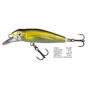 Vobler FL FL147 Floating 40mm 2.1g Depth 0.5m Colour 54 Vobler FL FL147 Floating 40mm 2.1g Depth 0.5m Colour 54