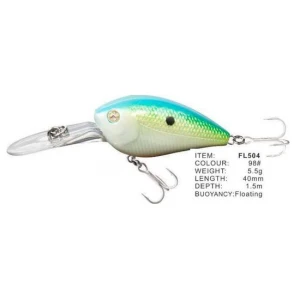 Vobler FL FL504 Floating 40mm 5.5g Depth 1.5m Colour 98 Vobler FL FL504 Floating 40mm 5.5g Depth 1.5m Colour 98