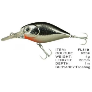 Vobler FL FL510 Floating 36mm 4.0g Depth 1.0m Colour 633 Vobler FL FL510 Floating 36mm 4.0g Depth 1.0m Colour 633