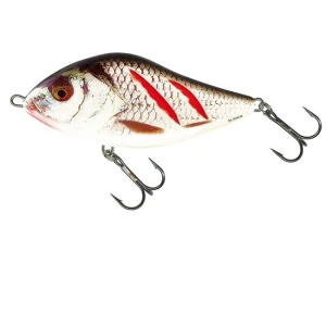 VOBLER SALMO SLIDER SINKING, WOUNDED REAL GREY SHINER, 10CM, 46G