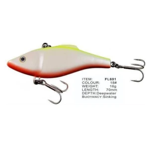 Vobler FL FL601 Sinking 70mm 16.0g Depth Deepwater Colour 18 Vobler FL FL601 Sinking 70mm 16.0g Depth Deepwater Colour 18