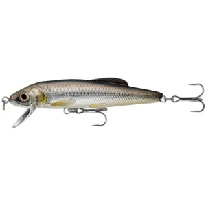 Vobler Live Target Minnow Finesse Jerkbait, Silver / Black, 6cm, 3g
