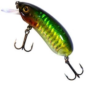 Vobler WIZARD Bandit Rattle Crank, Slow-Sinking, Culoare GC, 5.5cm, 10g, 1buc/pac