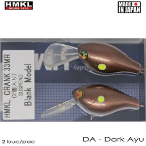 Vobler HMKL Crank 33 MR Suspend 3.3cm 3g Dark Ayu 1buc Vobler HMKL Crank 33 MR Suspend 3.3cm 3g Dark Ayu 1buc