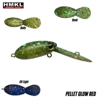 Vobler HMKL Inch Crank MR Custom Painted Pellet Glow Red 2.5cm 1.6g