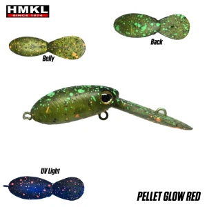 Vobler HMKL Inch Crank MR Custom Painted Pellet Glow Red 2.5cm 1.6g Vobler HMKL Inch Crank MR Custom Painted Pellet Glow Red 2.5cm 1.6g